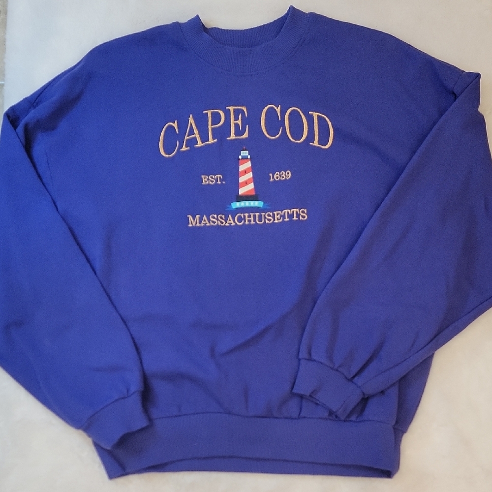 Cape Cod Purlpe Crewneck Sweatshirt Size XS